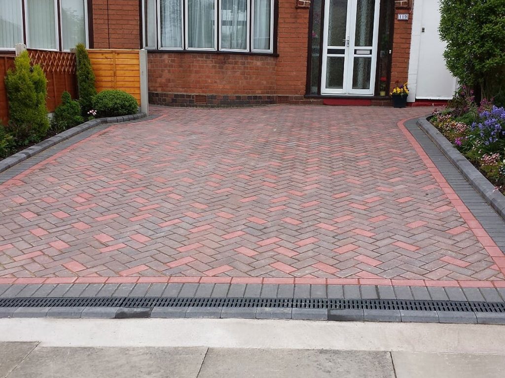 block paving front drive