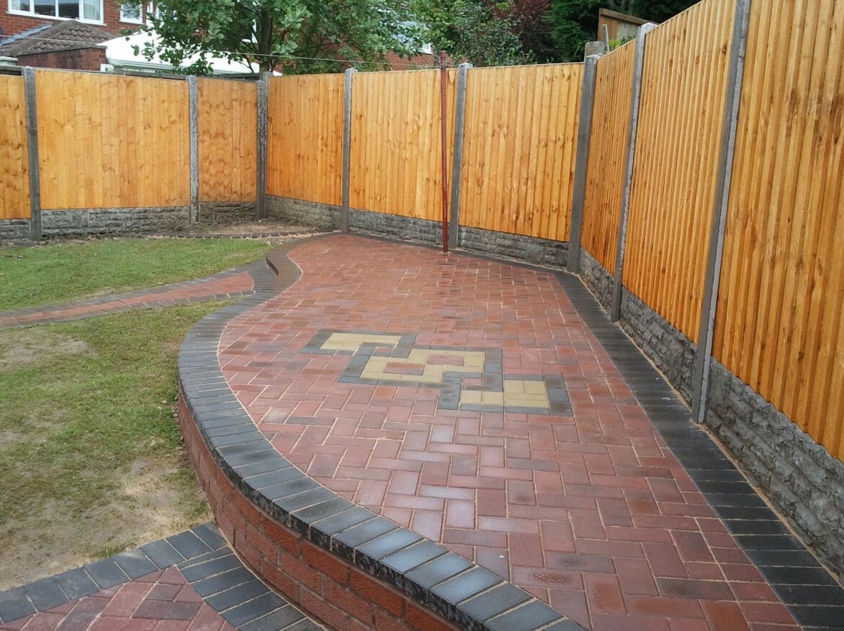 block paving garden